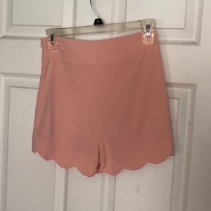 Pink high waisted shorts
